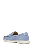 Geox Kadın Mavi Xand 3 Süet Deri Maskülen Loafer | Derimod