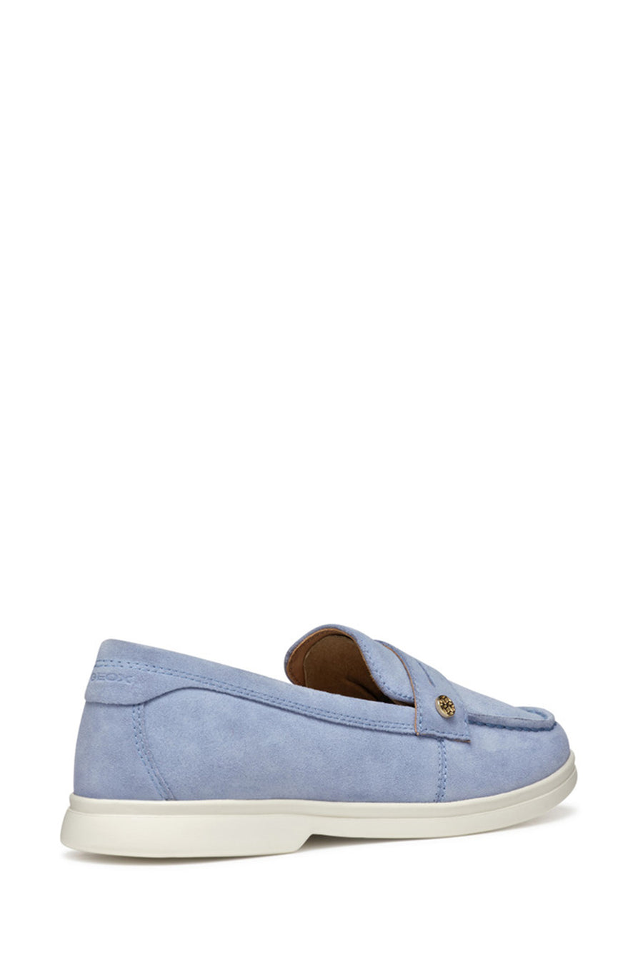 Geox Kadın Mavi Xand 3 Süet Deri Maskülen Loafer