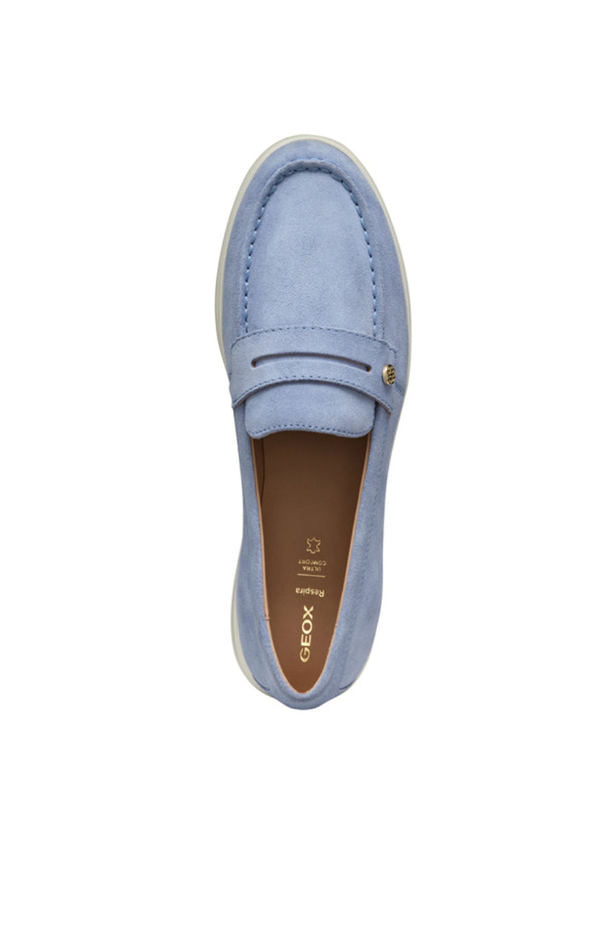 Geox Kadın Mavi Xand 3 Süet Deri Maskülen Loafer