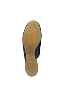 Geox Women Black Palmaria Buckled Leather Slippers | Derimod