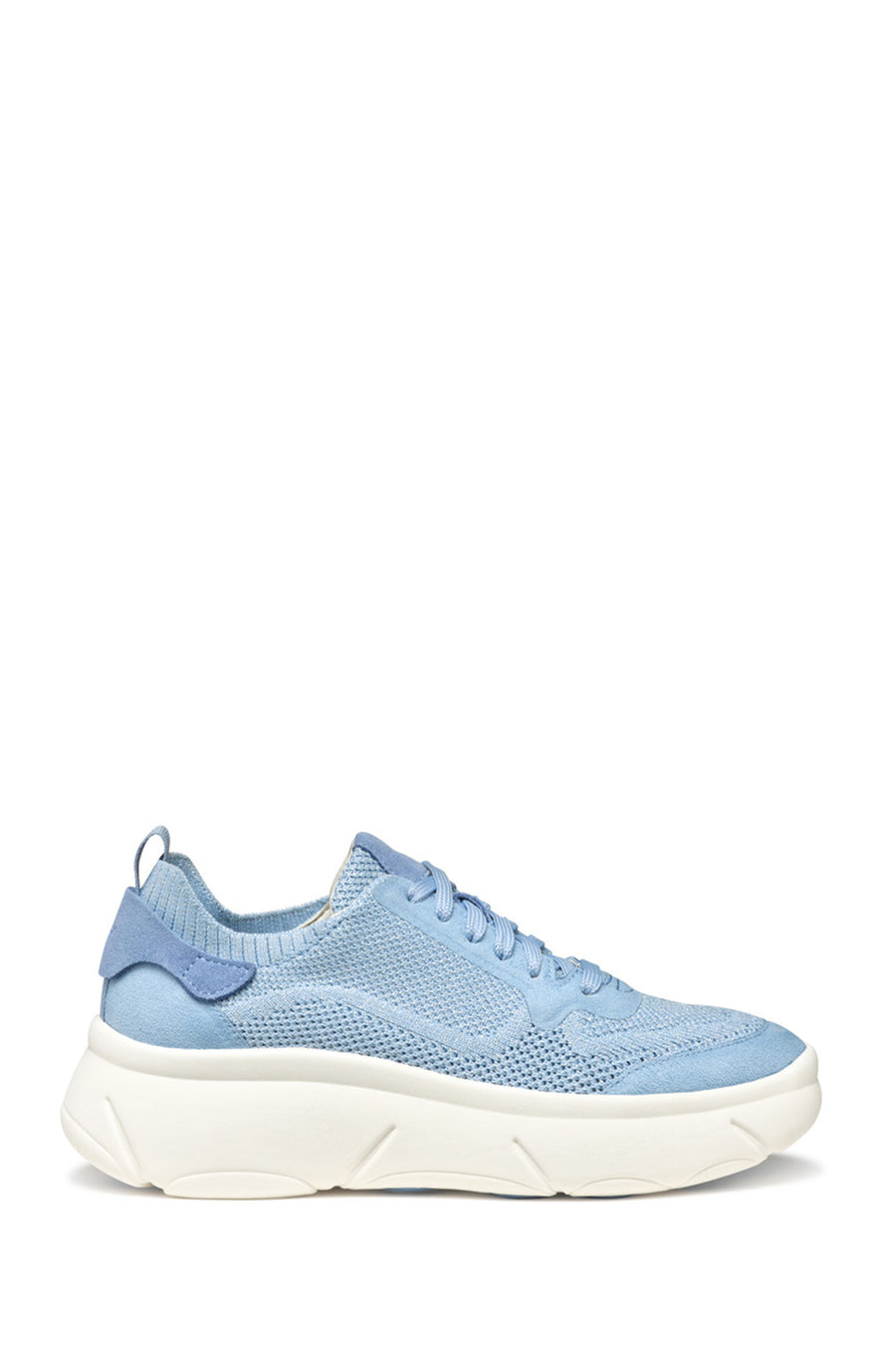 Geox Kadın Mavi D Nebula 2.0 X A Bağcıklı Kalın Tabanlı Kumaş Sneaker D55NHA09T22C4003 | Derimod