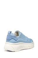 Geox Women Blue D Nebula 2.0 X A Lace-Up Thick-Soled Fabric Sneaker | Derimod