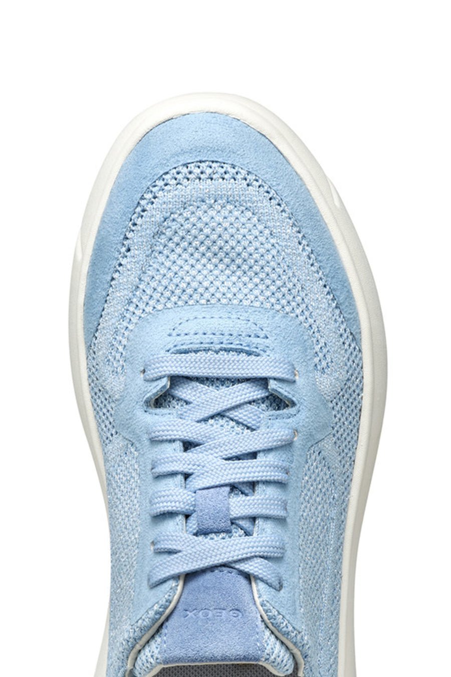 Geox Kadın Mavi D Nebula 2.0 X A Bağcıklı Kalın Tabanlı Kumaş Sneaker