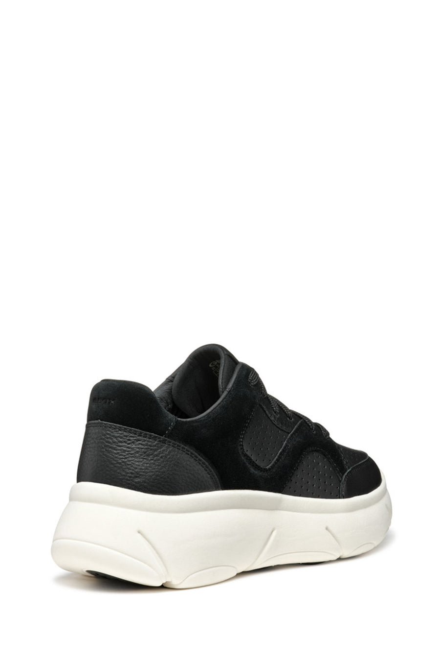 Geox Kadın Siyah Nebula Bağcıklı Kalın Tabanlı Deri Sneaker