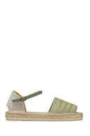Geox Women Green D Lampedusa Braided Leather Espadrille | Derimod