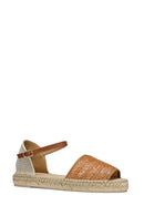 Geox Women Camel D Lampedusa Braided Leather Espadrille | Derimod