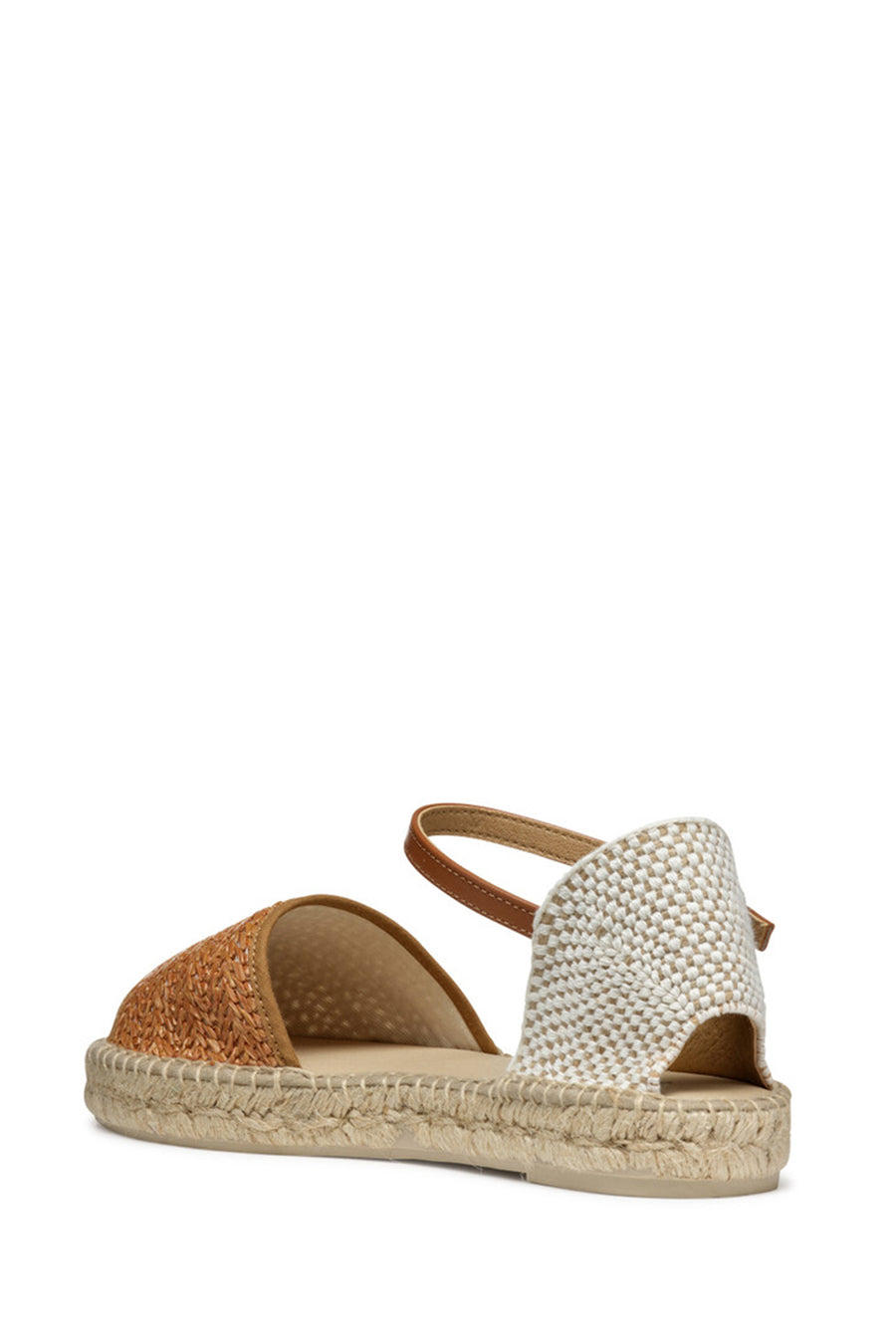 Geox Kadın Camel  D Lampedusa Örgülü Deri Espadril