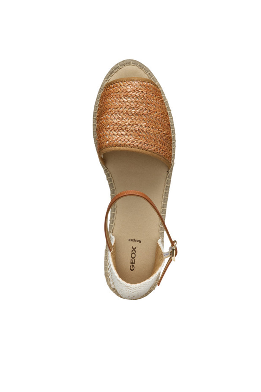Geox Kadın Camel  D Lampedusa Örgülü Deri Espadril
