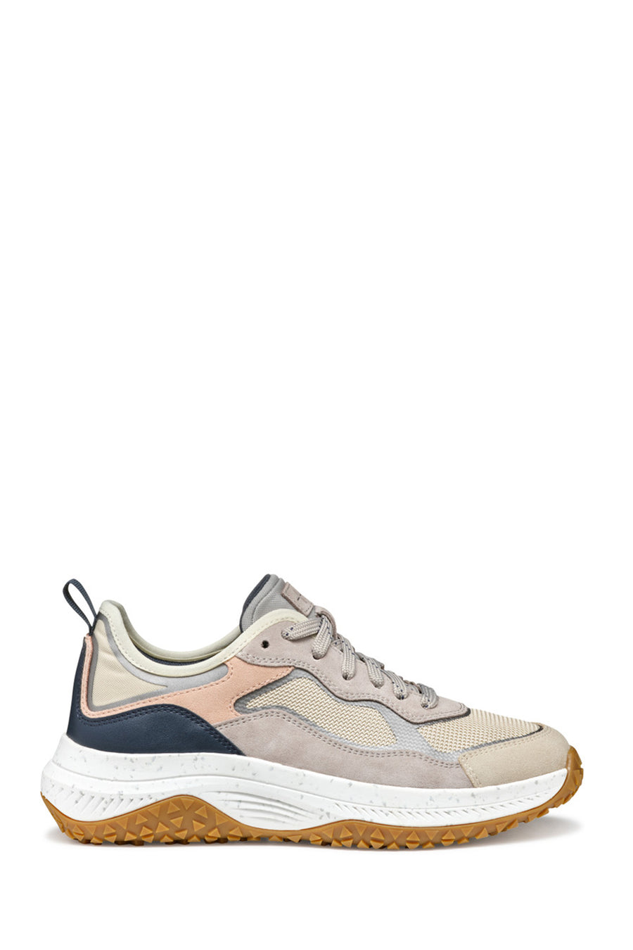 Geox Kadın Kahverengi Oliviera + Grip Bağcıklı Kalın Tabanlı Deri Sneaker D55VNA0AS22CH65Y | Derimod