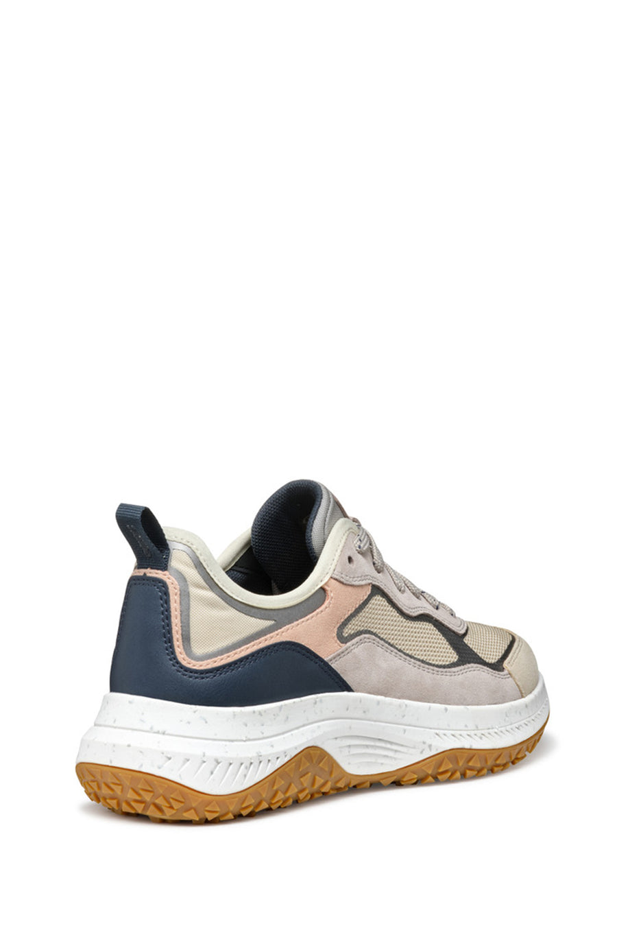 Geox Kadın Kahverengi Oliviera + Grip Bağcıklı Kalın Tabanlı Deri Sneaker