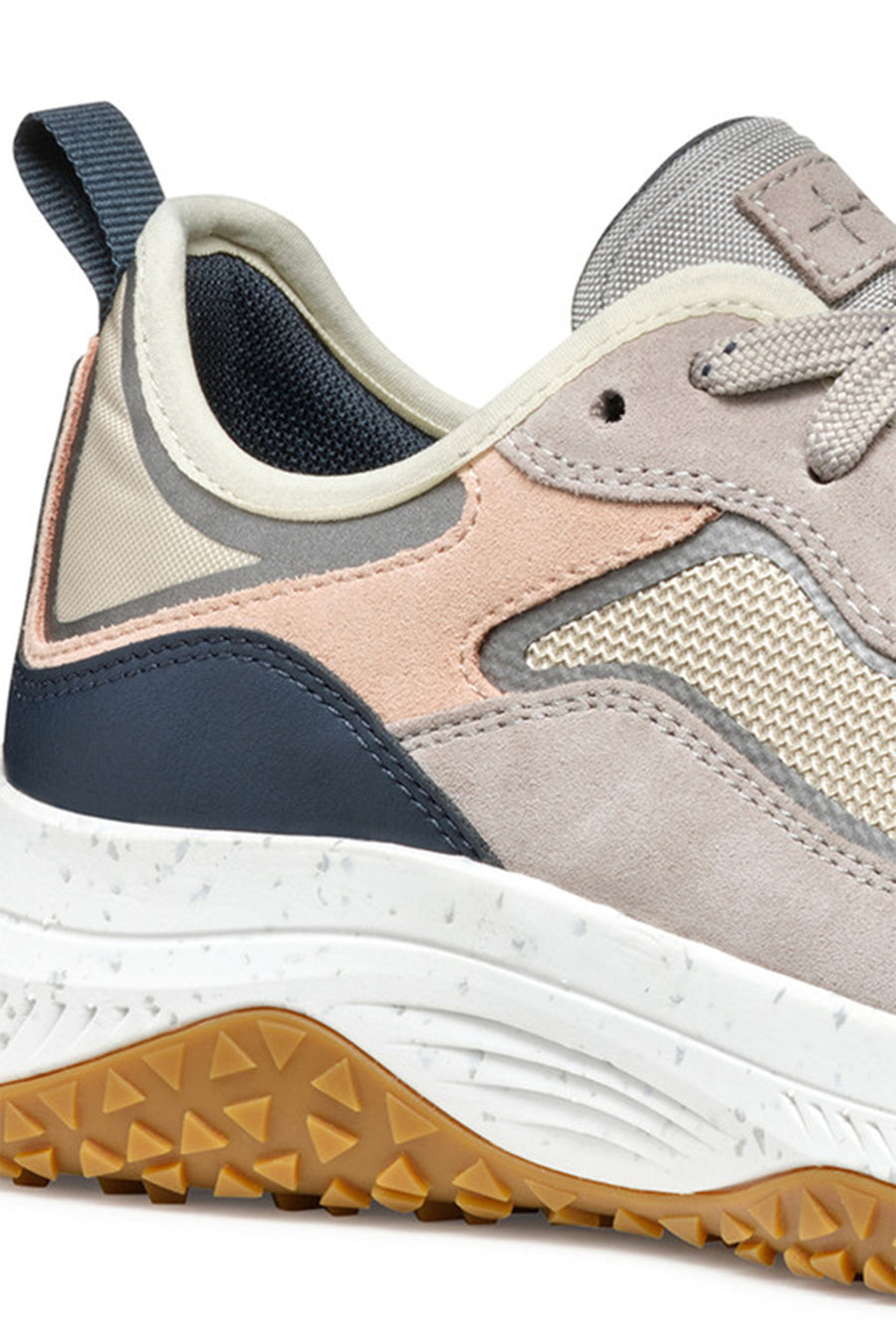 Geox Kadın Kahverengi Oliviera + Grip Bağcıklı Kalın Tabanlı Deri Sneaker