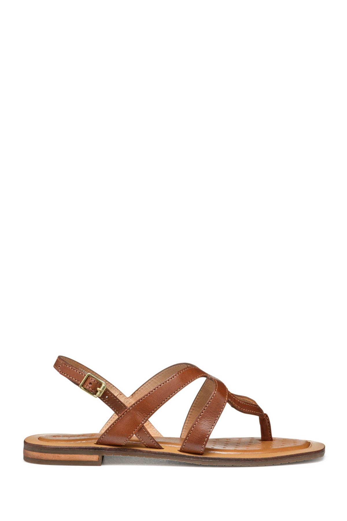 Geox Women Camel Sozy Toe Leather Sandal D55YFC0001JC5006 | Derimod