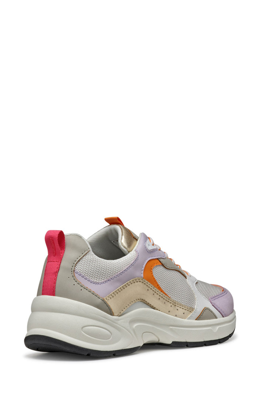 Geox Kadın Çok Renkli Zarvia Bağcıklı Kalın Tabanlı Deri Sneaker