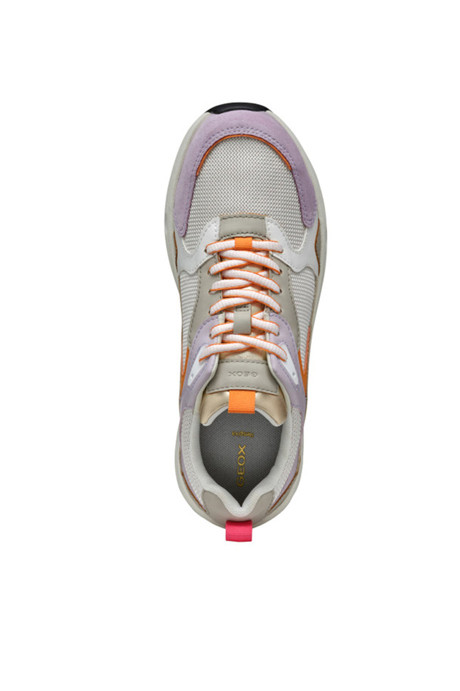 Geox Kadın Çok Renkli Zarvia Bağcıklı Kalın Tabanlı Deri Sneaker