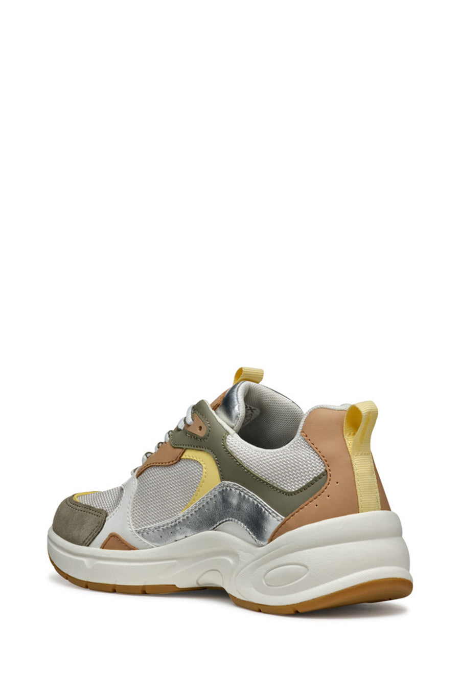 Geox Kadın Yeşil Zarvia Bağcıklı Kalın Tabanlı Deri Sneaker