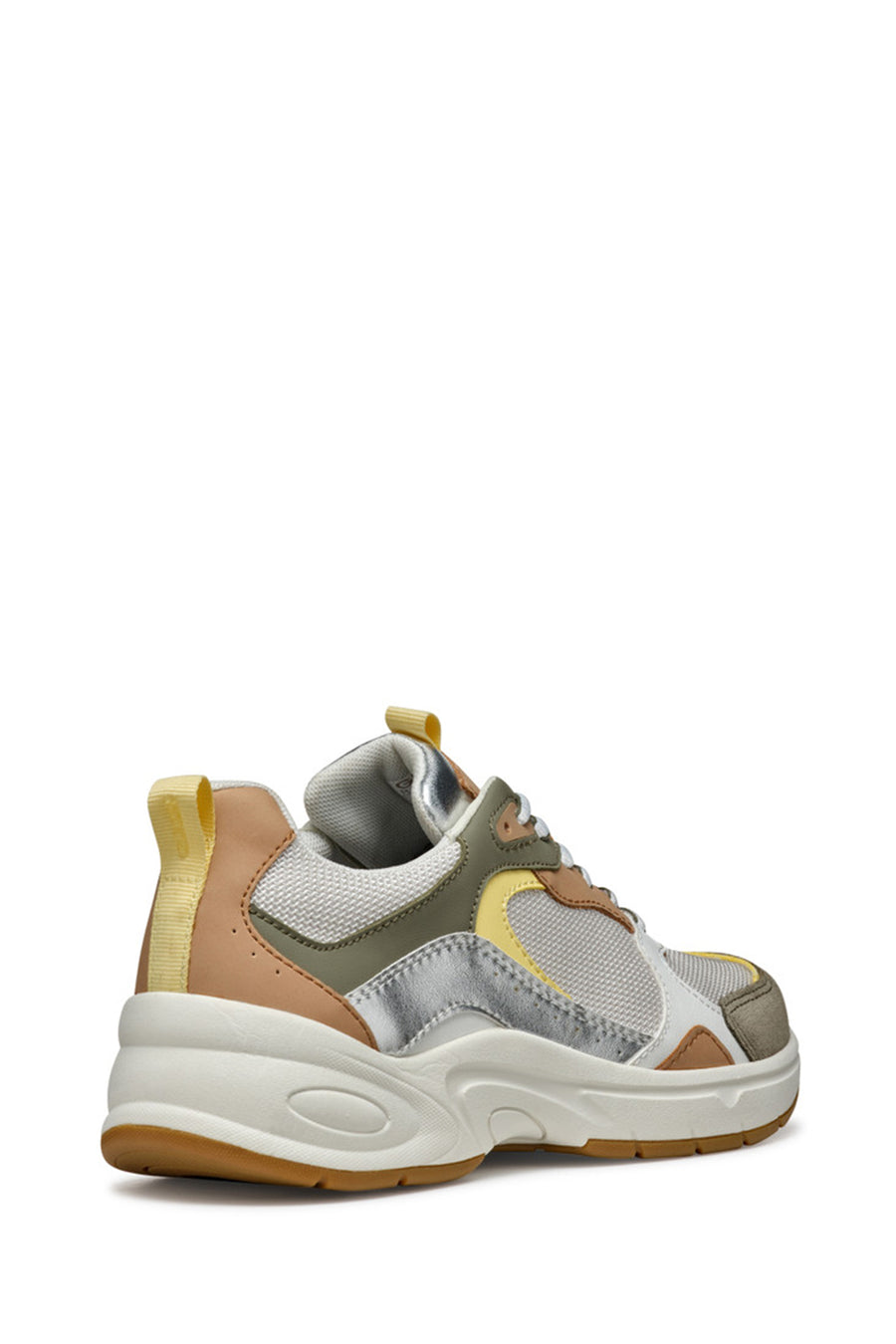 Geox Kadın Yeşil Zarvia Bağcıklı Kalın Tabanlı Deri Sneaker