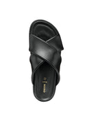 Geox Women Black Adelash Leather Slippers | Derimod