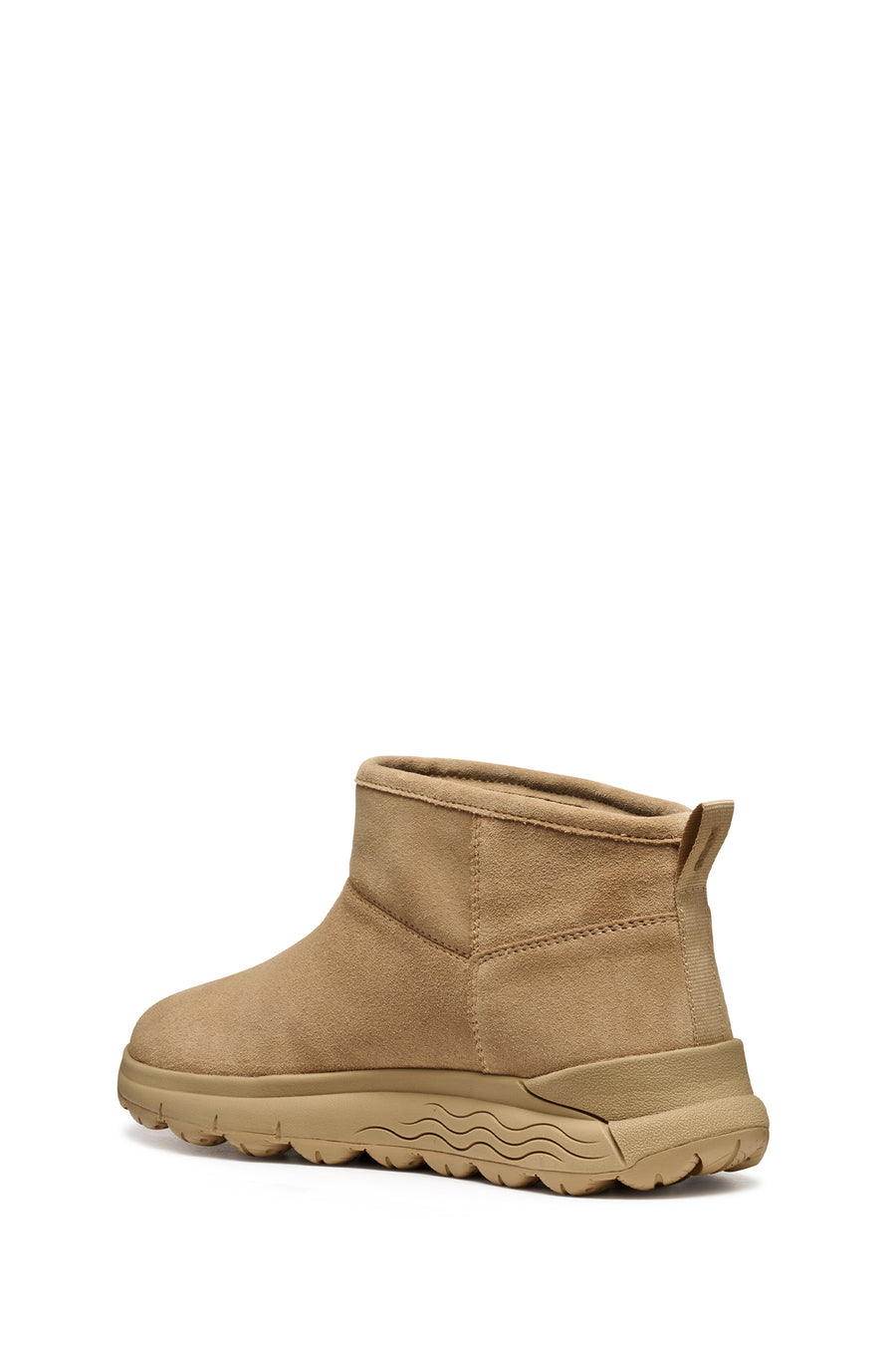 Geox Women Beige D Spherica 4X4 B Abx B - Suede Suede Leather Teddy Boot