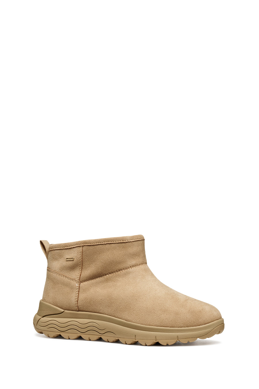 Geox Women Beige D Spherica 4X4 B Abx B - Suede Suede Leather Teddy Boot