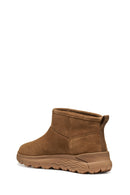 Geox Kadın Taba D Spherıca 4X4 B Abx B - Suede Süet Deri Teddy Bot | Derimod