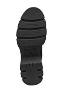 Geox Women Black D Pluette Zippered Thick Sole Leather Boot | Derimod