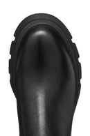 Geox Women Black D Pluette Zippered Thick Sole Leather Boot | Derimod