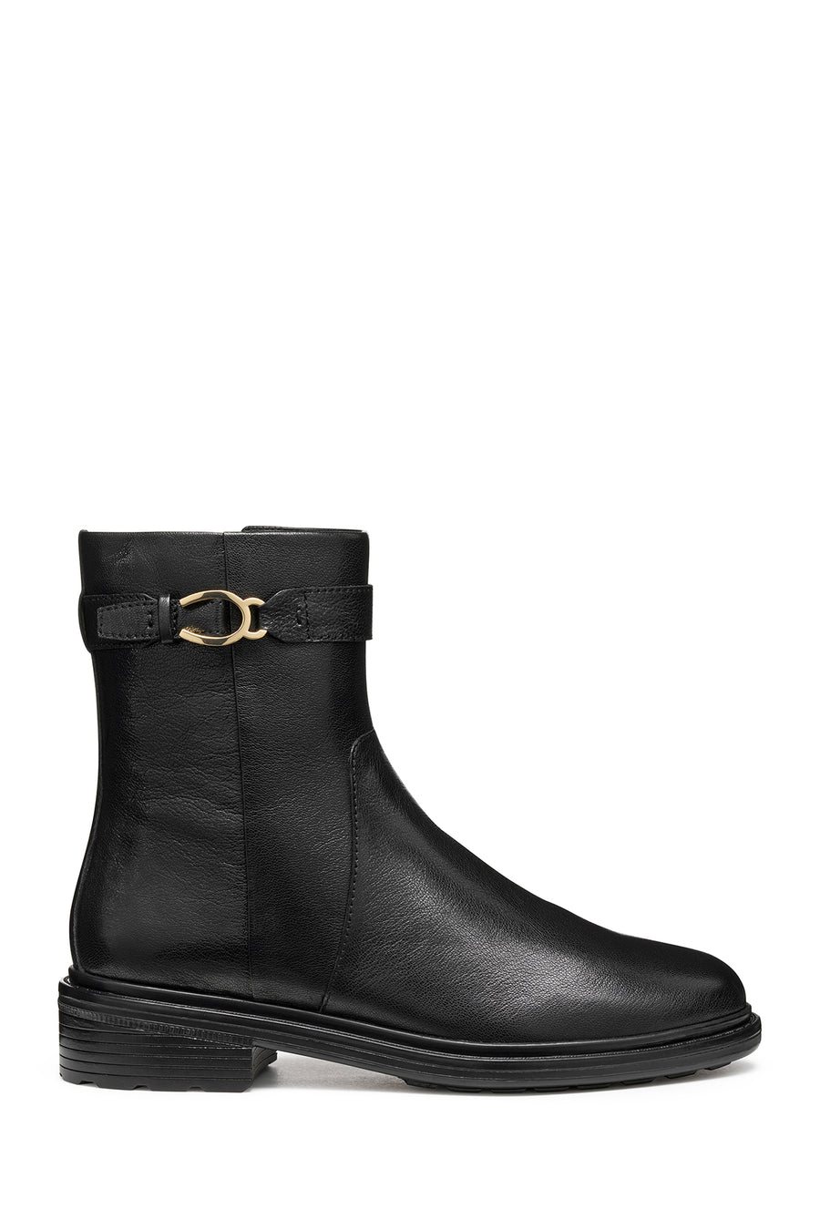 Geox Kadın Siyah D Walk Pleasure A - Goat Lea Fermuarlı Deri Bot D56TGA00081C9999 | Derimod
