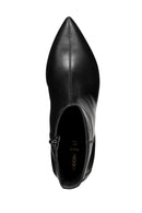 Geox Kadın Siyah D Kleopy B - Nappa Sheep Lea Fermuarlı İnce Topuklu Deri Bot | Derimod