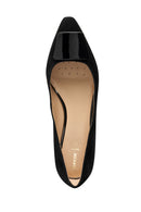 Geox Kadın Siyah D Gıselda15 Rugan Deri Klasik Babet | Derimod