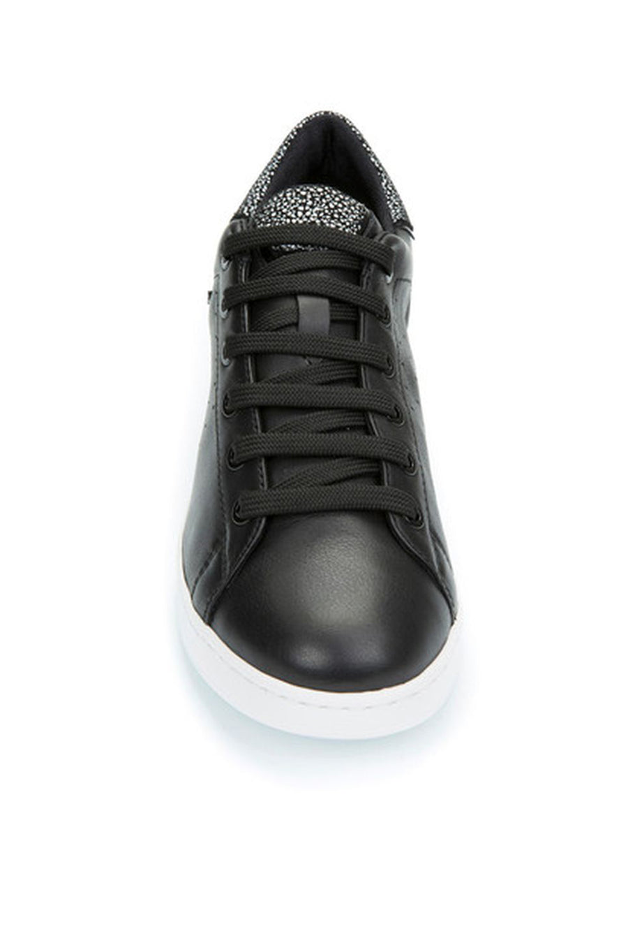 Geox Women's Black Jaysen Lace-Up Leather Sneaker