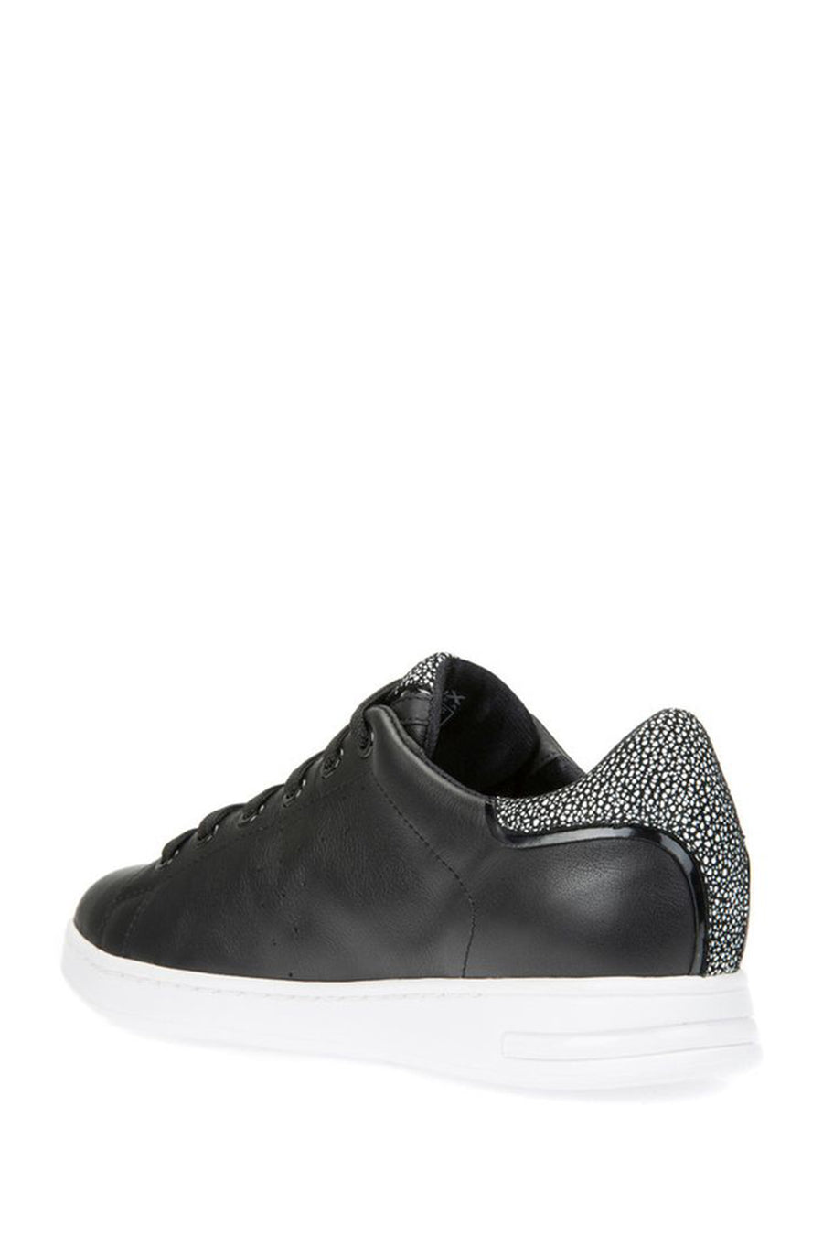 Geox Women's Black Jaysen Lace-Up Leather Sneaker
