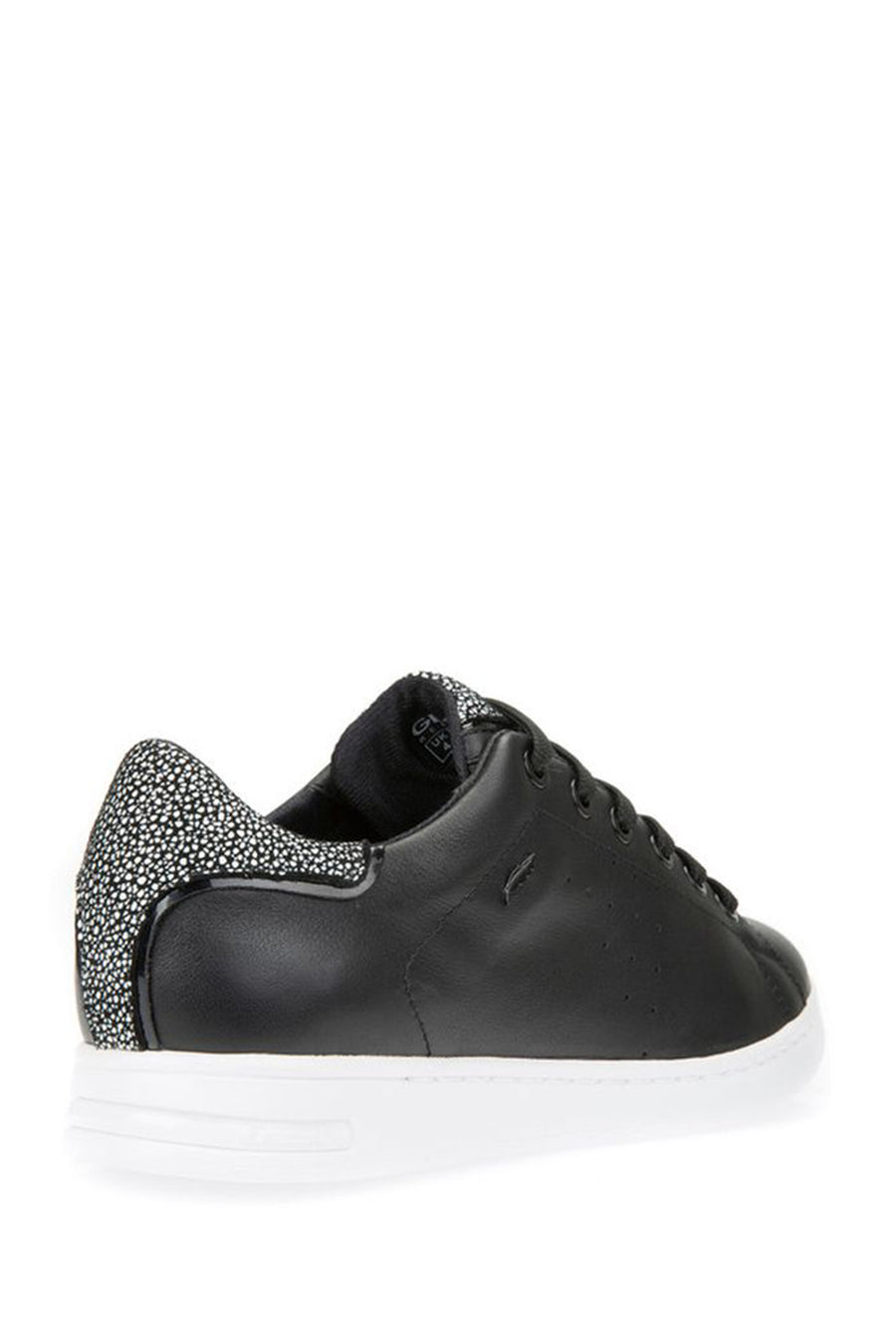 Geox Women's Black Jaysen Lace-Up Leather Sneaker