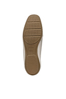 Geox Women Beige Annytah Moc Buckle Leather Loafer | Derimod