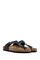 Birkenstock Men's Black Gizeh Flip Flops | Derimod