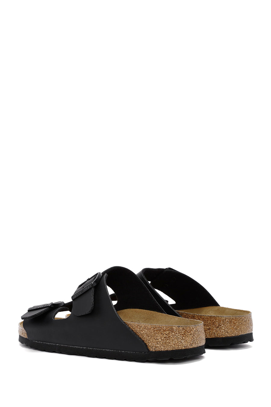 Birkenstock Men's Black Double Buckle Arizona Bf Flat Slippers