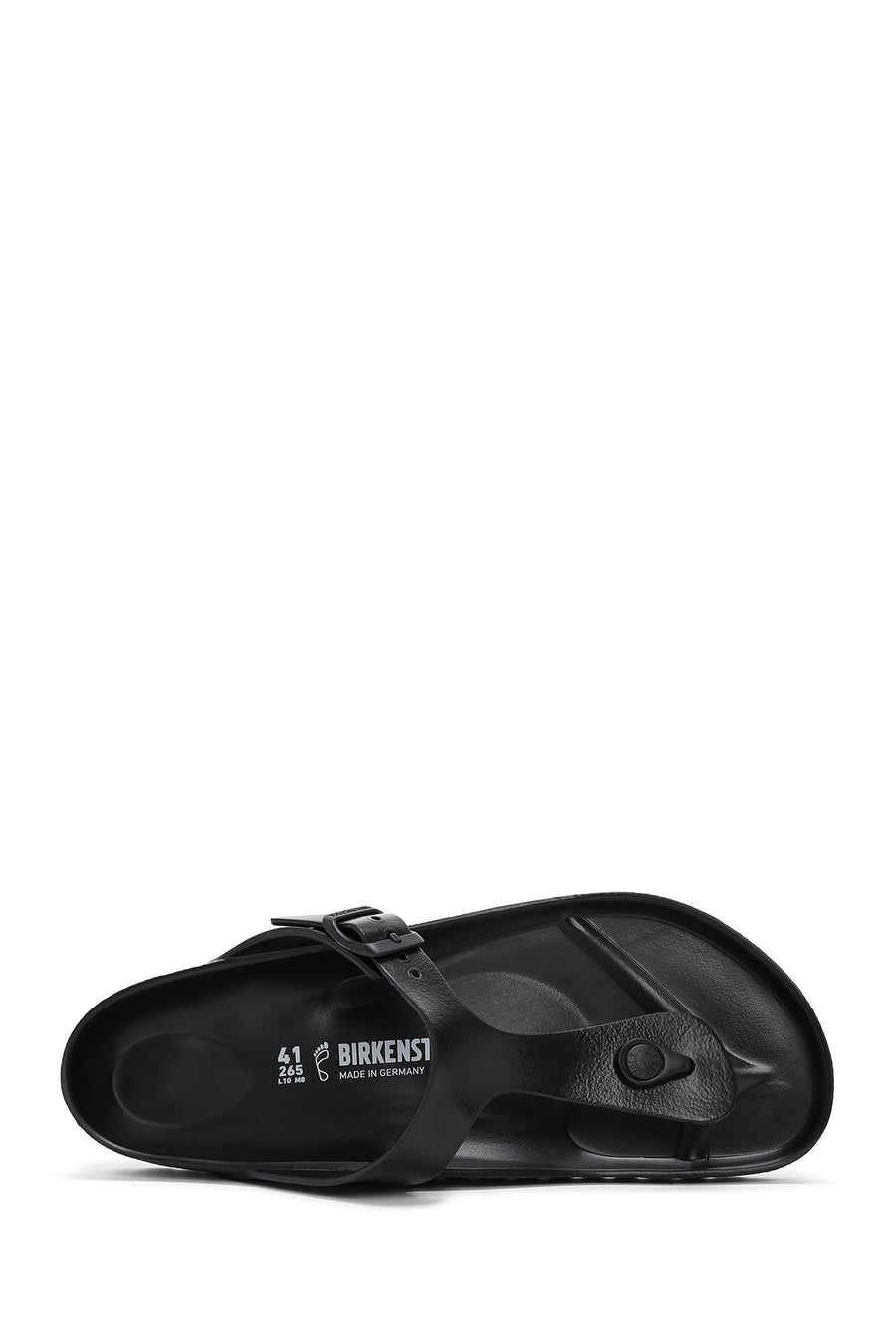 Birkenstock Men's Black Flip Flops Gizeh Eva Slippers