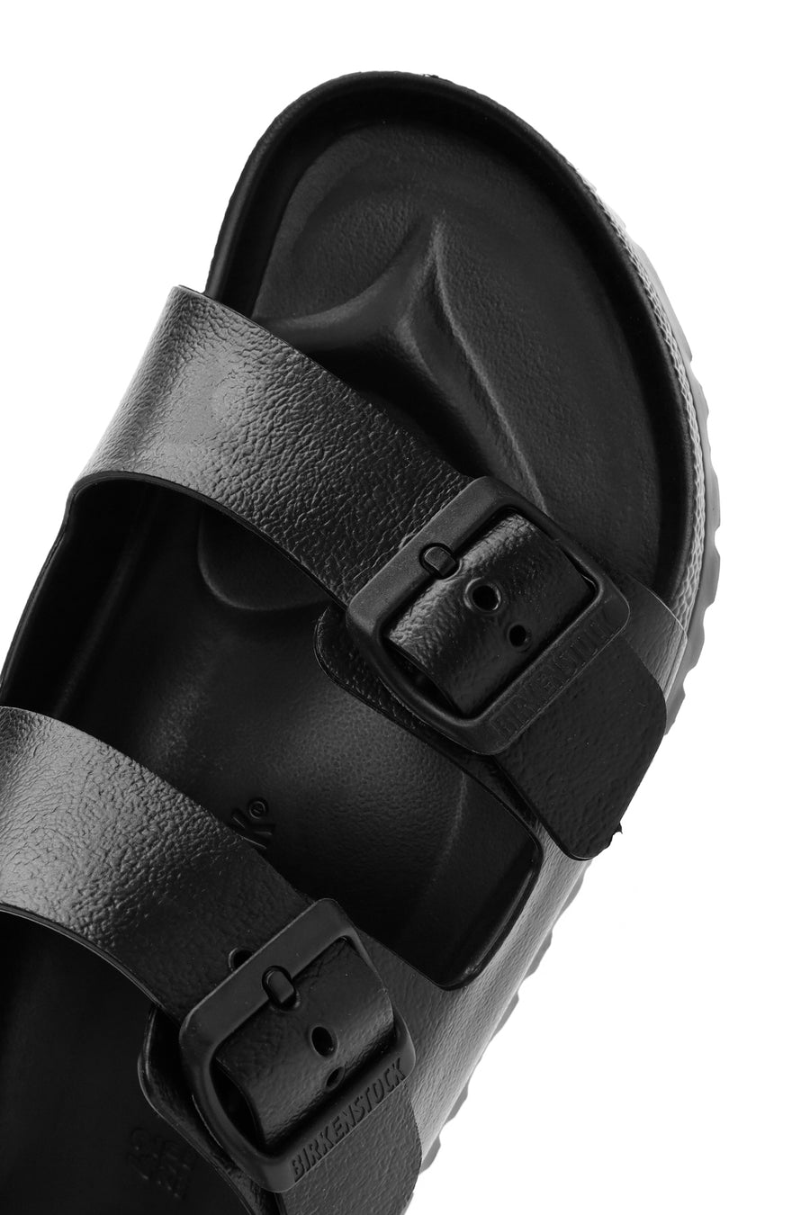 Birkenstock Men's Black Double Buckle Arizona Eva Slippers