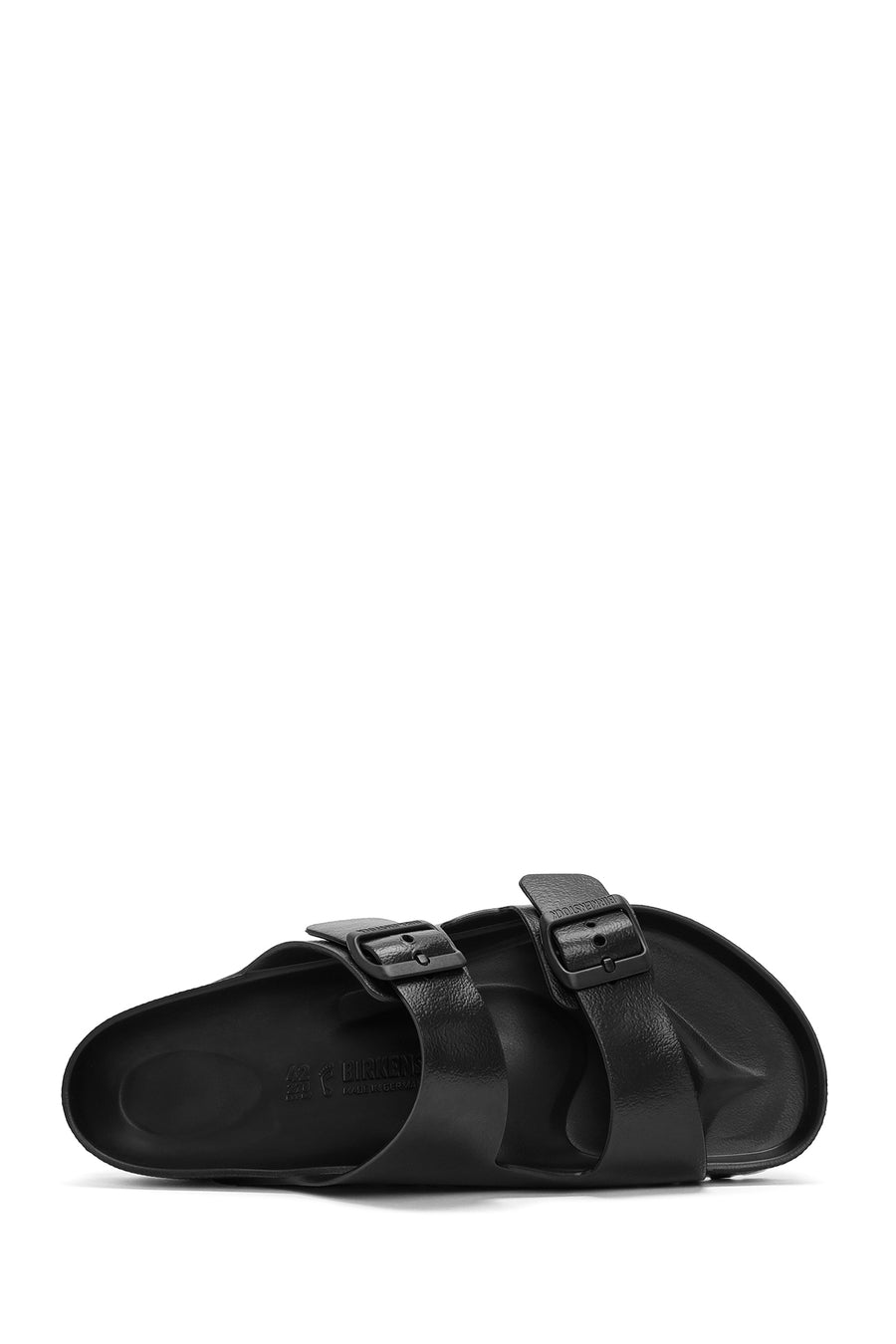 Birkenstock Men's Black Double Buckle Arizona Eva Slippers