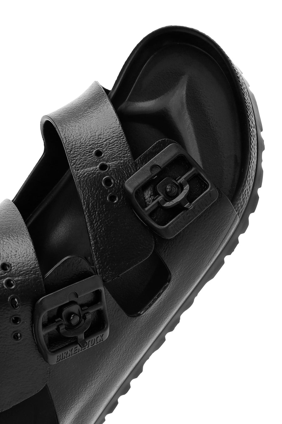 Birkenstock Men's Black Double Buckle Arizona Eva Slippers