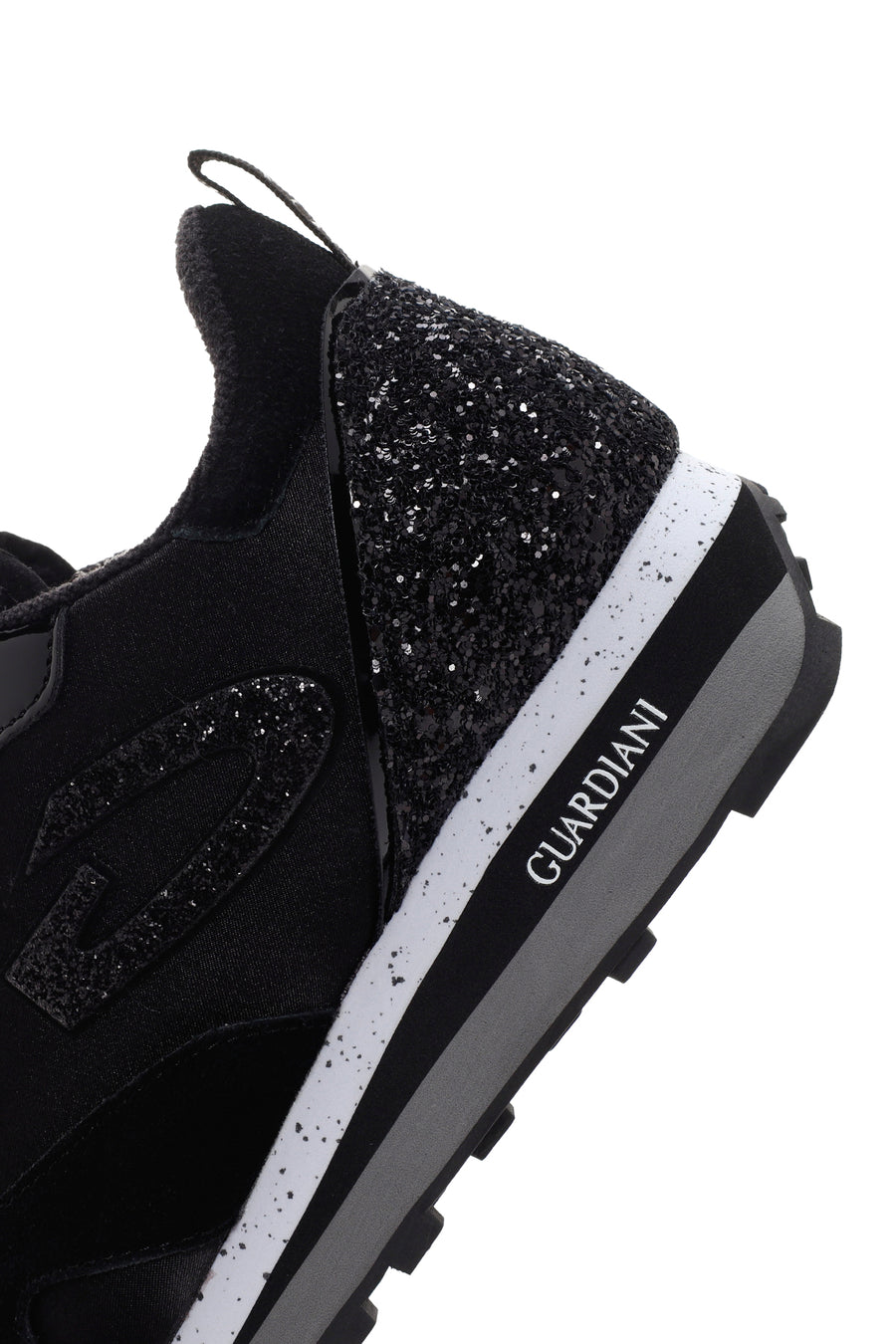 Alberto Guardiani Kadın Siyah Wen Kalın Tabanlı Taşlı Sneaker