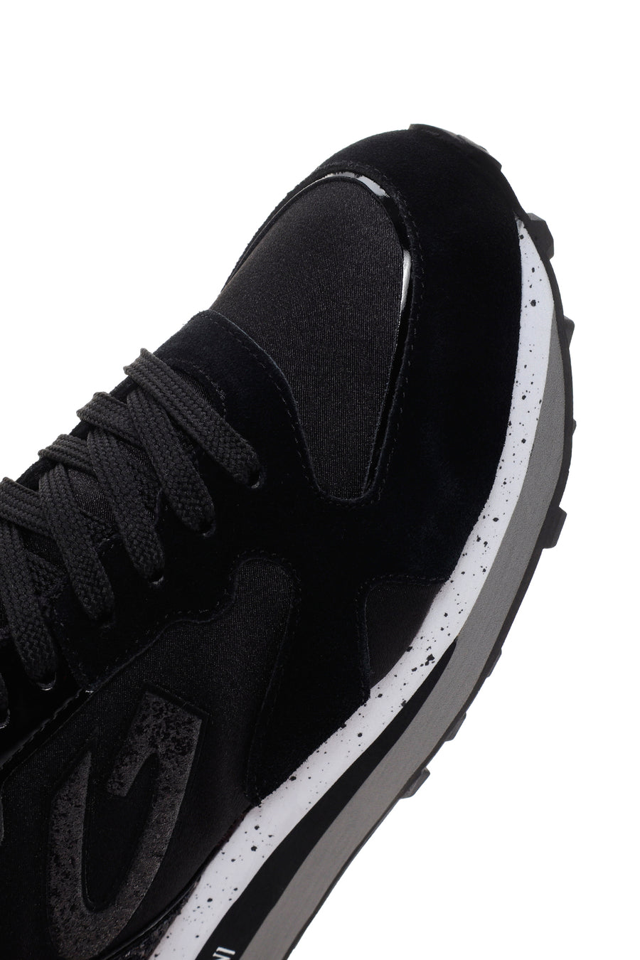 Alberto Guardiani Kadın Siyah Wen Kalın Tabanlı Taşlı Sneaker