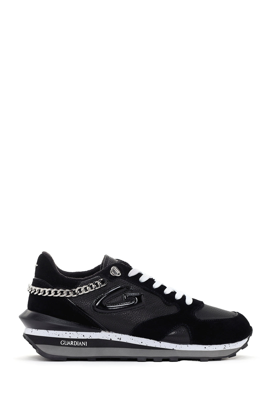 Alberto Guardiani Kadın Siyah Wen Deri Kalın Tabanlı Sneaker G03G100013 | Derimod
