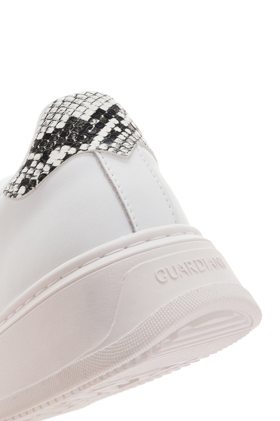 Alberto Guardiani Women's White New Era Lace-Up Leather Sneakers
