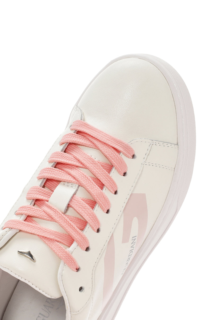 Alberto Guardiani Women's Beige New Era Lace-Up Leather Sneakers