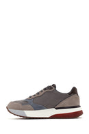 Alberto Guardiani Men's Mink Winner Thick Soled Leather Sneaker | Derimod