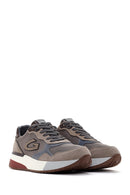 Alberto Guardiani Men's Mink Winner Thick Soled Leather Sneaker | Derimod