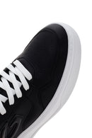 Alberto Guardiani Men's Black New Era Thick Soled Leather Sneaker | Derimod