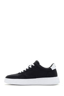 Alberto Guardiani Men's Black New Era Thick Soled Leather Sneaker | Derimod
