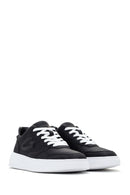 Alberto Guardiani Men's Black New Era Thick Soled Leather Sneaker | Derimod