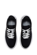 Alberto Guardiani Men's Black New Era Thick Soled Leather Sneaker | Derimod